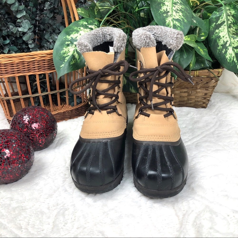 Sorel, Caribou Snow Boots Camel Sz 8